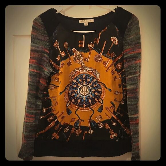 M.J. Designer Paris women’s small multicolor top - Picture 1 of 8
